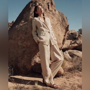 Quince 100% European Linen Wide Leg Pants